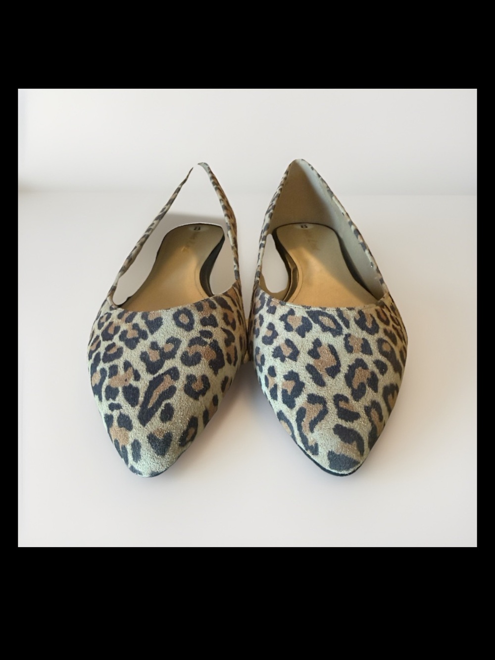 Violet & Red Tan Leopard Print Flat Size 8